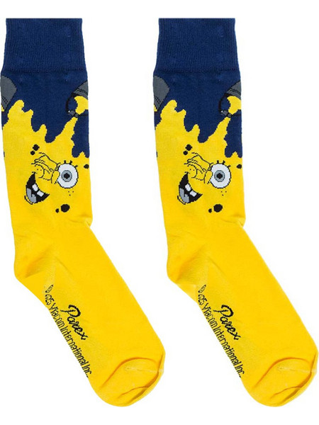 Parex Spongebob Ανδρικές Κάλτσες Ψηλές με Σχέδια Navy Μπλε 50232002