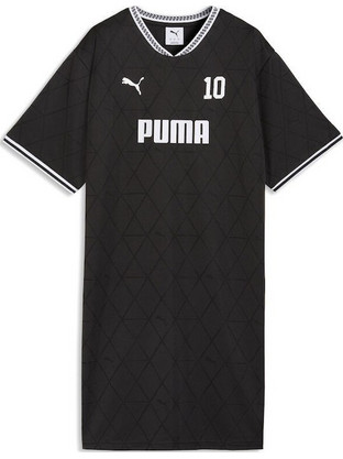 Puma Sport Relaxed Jersey Mini Καλοκαιρινό Αθλητικό Φόρεμα Floral Μαύρο 691869-01