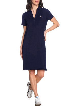 U.S. Polo Assn. Mini Καλοκαιρινό Καθημερινό Φόρεμα Navy Μπλε US43318001-177