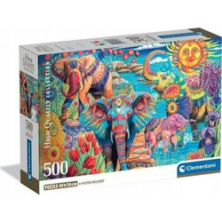 Puzzle Clementoni Elephants Carnival 500 Κομμάτια