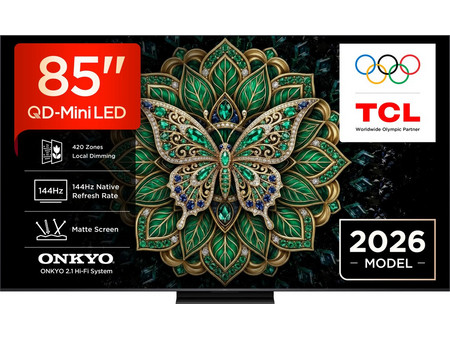 TCL QD Mini-LED 85C6K Pro Smart Τηλεόραση 85" 4K UHD Mini LED HDR (2026)