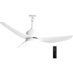 Adeleq 18-530 Ανεμιστήρας Οροφής 132cm 30W με Φως & Τηλεχειριστήριο Λευκός
