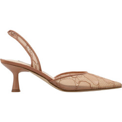Nine West RIZZEP2 Γόβες Slingback με Λεπτό Χαμηλό Τακούνι Μπεζ 11-110