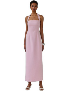Mix & Match Alba Maxi Καλοκαιρινό Φόρεμα για Γάμο / Βάπτιση Ροζ SS2615