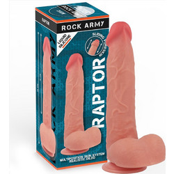 Liquid Raptor Ρεαλιστικό Dildo με Βεντούζα & Όρχεις 24cm Flesh