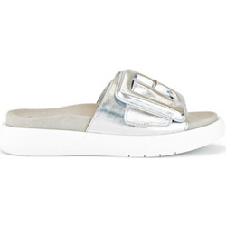 Gabor Δερμάτινα Γυναικεία Σανδάλια Ανατομικά Ασημί 43751-61