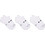 Nike Ανδρικές Κάλτσες Κοντές με Σχέδια Λευκές 3Pack HQ8028-901