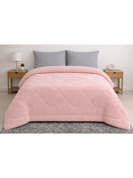 Cosmin Κουβερτοπάπλωμα Υπέρδιπλο 220x240 Rabbit Velvet Pink 4000560