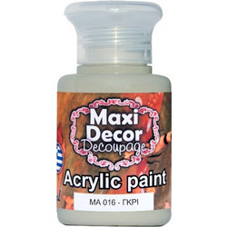 Maxi Decor 016 Grey Ακρυλικό Χρώμα Ζωγραφικής 60ml