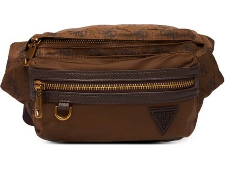 Guess Berlin Ανδρικό Τσαντάκι Μέσης Καφέ HMBENPP6156-COF