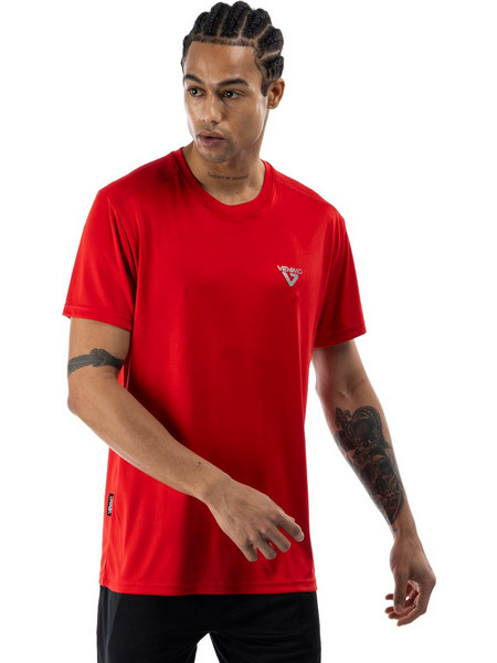 Venimo Ανδρικό Αθλητικό T-Shirt Κόκκινο 122MSS-208-047