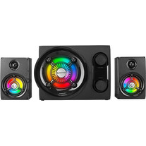 Rampage RMS-G8 Ηχεία Υπολογιστή 2.1 25W με Bluetooth & RGB Φωτισμό Μαύρα