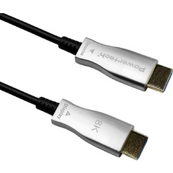 Powertech Καλώδιο HDMI 2.1 HDMI Male to HDMI Male 10m Black CAB-H193
