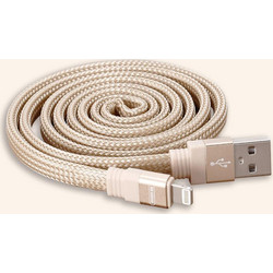WK MAYAR WDC-050 Braided USB-A to Lightning Cable 1m Gold