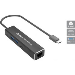 Conceptronic ABBY14B USB Hub 3.0 USB-C με 5 Θύρες USB-A / USB-C / Ethernet