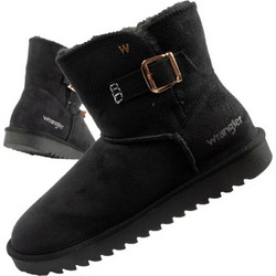 Wrangler Elsa Γυναικεία Μποτάκια Suede Μαύρα 20253091-25Y