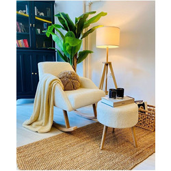 Stewe Home Πολυθρόνα Λευκή STE-004491-V5526