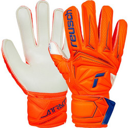 Reusch Attrakt Solid Finger Support Παιδικά Γάντια Τερματοφύλακα με Προστατευτικά Πορτοκαλί 5672510-2290