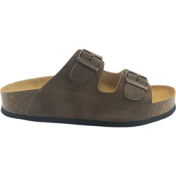 Plakton Γυναικεία Σανδάλια Suede Ανατομικά Σοκολατί 340010-LODO