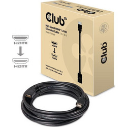 CLUB3D Καλώδιο HDMI 1.4 HDMI Male to HDMI Female 5m Black CAC-1320