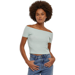 Urban Classics Γυναικείο Καλοκαιρινό Crop Top Βαμβακερό Πράσινο Mint TB6184-14067