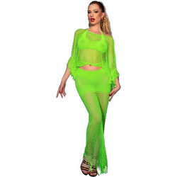 Chilirose Sexy Two Piece Set Διχτυωτό Πράσινο CR4666