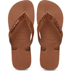 Havaianas Γυναικείες Σαγιονάρες Αντιολισθητικές Καφέ 4150163-1976