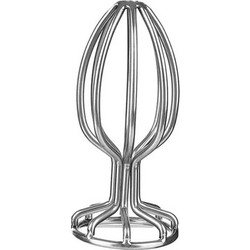 Guilty Toys Metallic Large Πρωκτική Σφήνα 9cm Ασημί