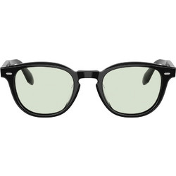 Oliver OV5586SU 173121 Ανδρικά Γυαλιά Ηλίου Τετράγωνα Κοκάλινα Μαύρα με Πράσινο Φακό