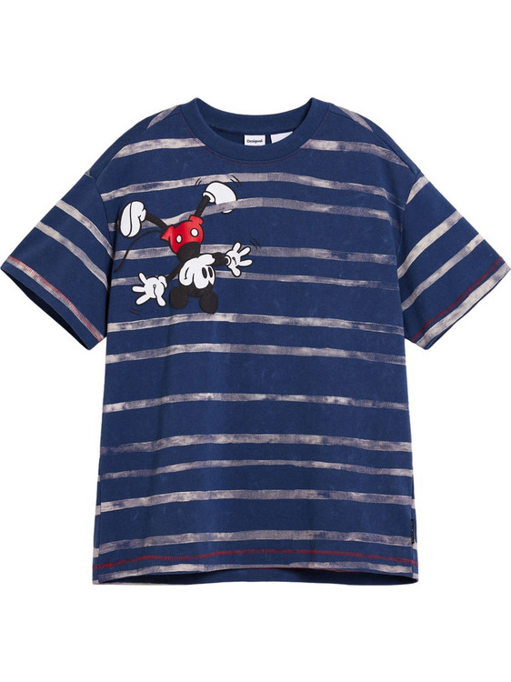 Desigual Mickey Mouse Παιδικό T-Shirt Κοντομάνικο Navy Μπλε 26SBTK03-5016