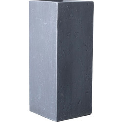 Supergreens Solid S Γλάστρα Τετράγωνη Πήλινη Γκρι 20x20x50cm A-8070-8