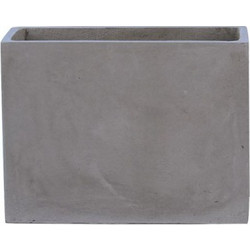 Woodwell Flower Pot-2 Γλάστρα Ορθογώνια Τσιμεντένια Γκρι 60x30x45cm Ε6301,B