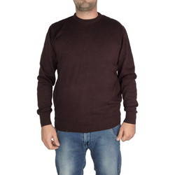 Double Ανδρικό Πουλόβερ Μπορντό KNIT-50