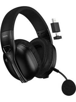 Hoco W114 Ασύρματο Gaming Headset Over Ear Black