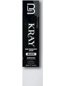 L3VEL3 Kray Black Ημιμόνιμη Βαφή Μαλλιών 100ml
