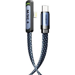 Moxom LX-CB893 Braided Angle 90° USB-C to Lightning Cable 36W 1.5m Blue