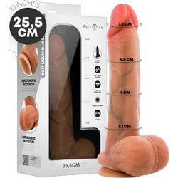 Intense Mr. Intense Gary Ρεαλιστικό Dildo με Βεντούζα & Όρχεις 25.5cm Flesh