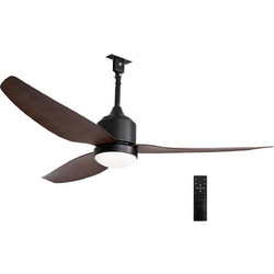 Adeleq 18-535 Ανεμιστήρας Οροφής 132cm 30W με Φως & Τηλεχειριστήριο Μαύρος Καφέ