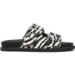 Steve Madden Γυναικεία Σανδάλια Μαύρα Λευκά SM11003679