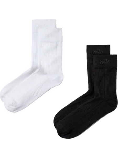 Nike Everyday Plus Ανδρικές Κάλτσες Ψηλές Λευκές Μαύρες 2Pack HQ7762-902