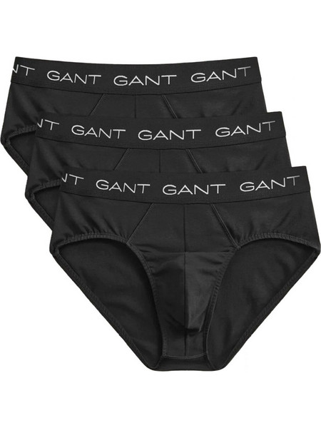 Gant Ανδρικά Σλιπ Βαμβακερά Μαύρα 3Pack 3GU900023001-0005