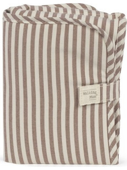 Walking Mum Praline Strips Φορητή Αλλαξιέρα Μωρού Υφασμάτινη 66x33cm Καφέ