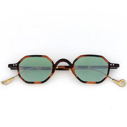 Eyepetizer G-4-2942-25-145 Γυναικεία Γυαλιά Ηλίου Πολυγωνικά Κοκάλινα Ταρταρούγα με Πράσινο Φακό