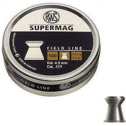 RWS Supermag Βολίδες Pellets Αεροβόλου 4.5mm Μολυβένιες 0.6g / 9.3gr 500τμχ