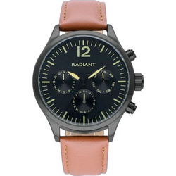 Radiant Ανδρικό Ρολόι με Καφέ Δερμάτινο Λουράκι RA641701