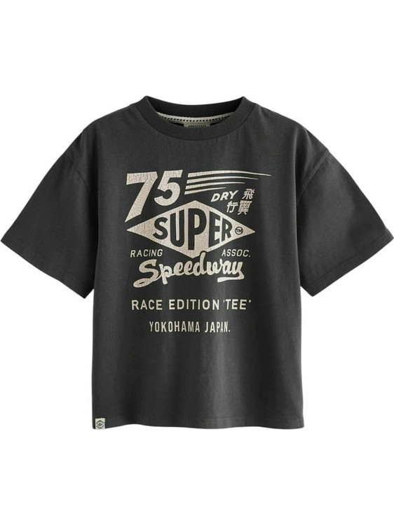 Superdry Παιδικό T-Shirt Κοντομάνικο Μαύρο CI8431833