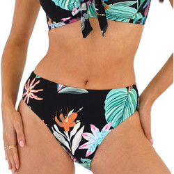 Moontide Ψηλόμεσο Bikini Slip Μαύρο Πολύχρωμο M7335JG