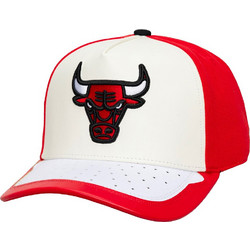 Mitchell & Ness Ανδρικό Καπέλο Jockey Υφασμάτινο Λευκό Κόκκινο HP15039