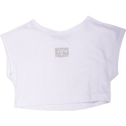 Serafino Παιδικό Crop Top Αμάνικο Λευκό 6686