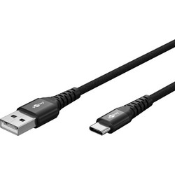 Goobay 74527 Braided USB-A to USB-C 60W 2m Black
